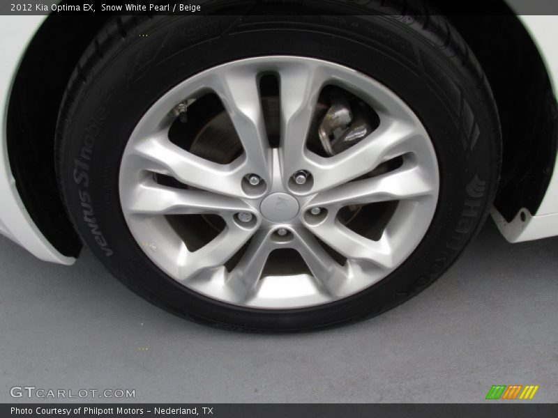 Snow White Pearl / Beige 2012 Kia Optima EX