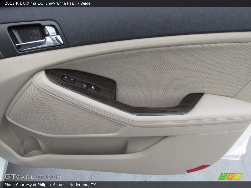 Snow White Pearl / Beige 2012 Kia Optima EX