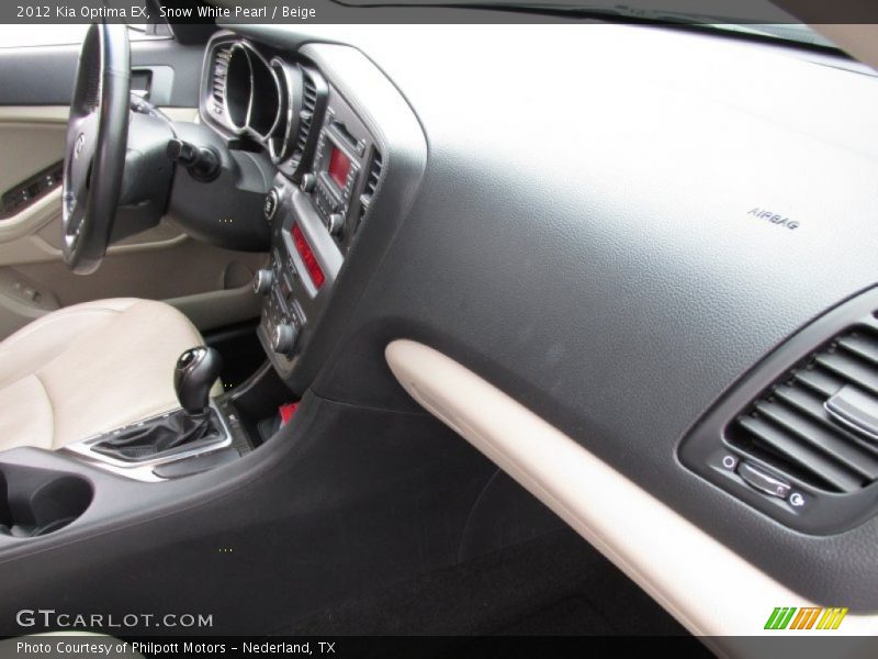Snow White Pearl / Beige 2012 Kia Optima EX