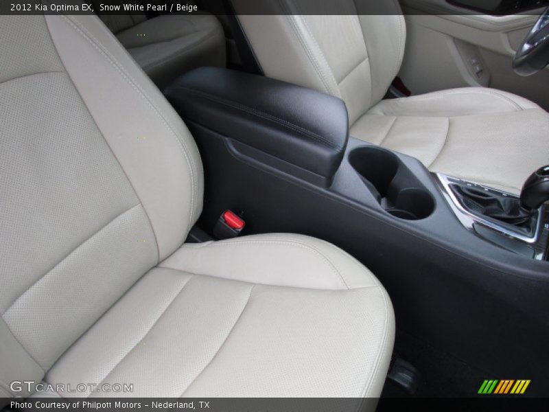 Snow White Pearl / Beige 2012 Kia Optima EX