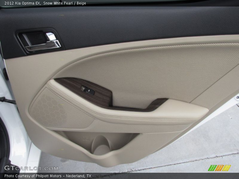 Snow White Pearl / Beige 2012 Kia Optima EX