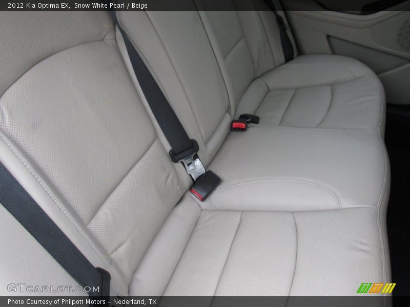 Snow White Pearl / Beige 2012 Kia Optima EX
