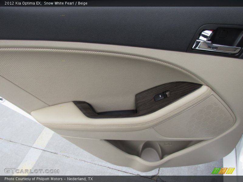 Snow White Pearl / Beige 2012 Kia Optima EX