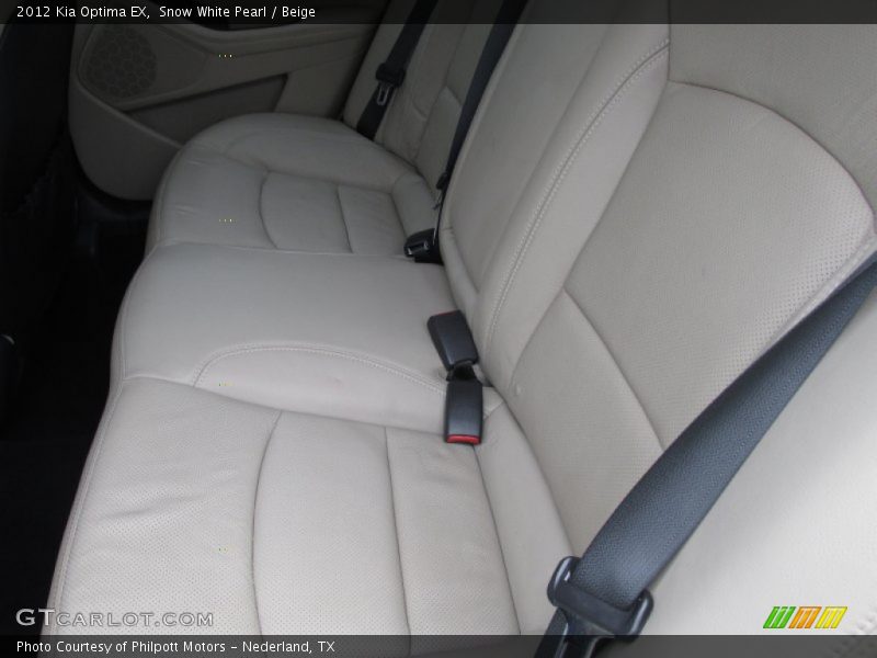 Snow White Pearl / Beige 2012 Kia Optima EX