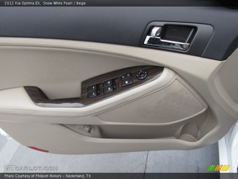 Snow White Pearl / Beige 2012 Kia Optima EX