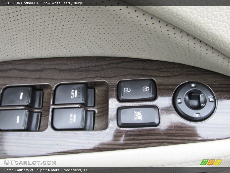 Snow White Pearl / Beige 2012 Kia Optima EX
