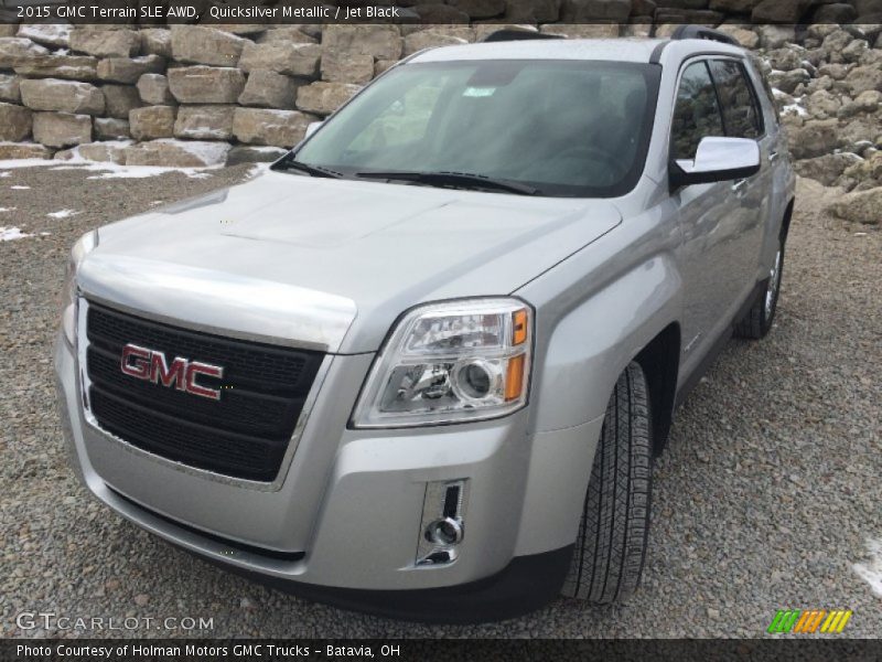 Quicksilver Metallic / Jet Black 2015 GMC Terrain SLE AWD