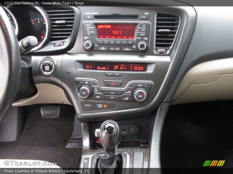 Snow White Pearl / Beige 2012 Kia Optima EX