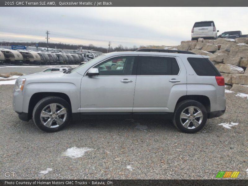 Quicksilver Metallic / Jet Black 2015 GMC Terrain SLE AWD
