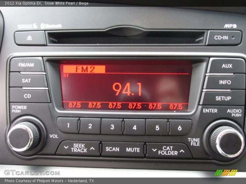 Snow White Pearl / Beige 2012 Kia Optima EX