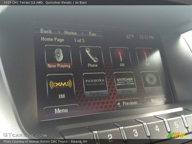 Quicksilver Metallic / Jet Black 2015 GMC Terrain SLE AWD