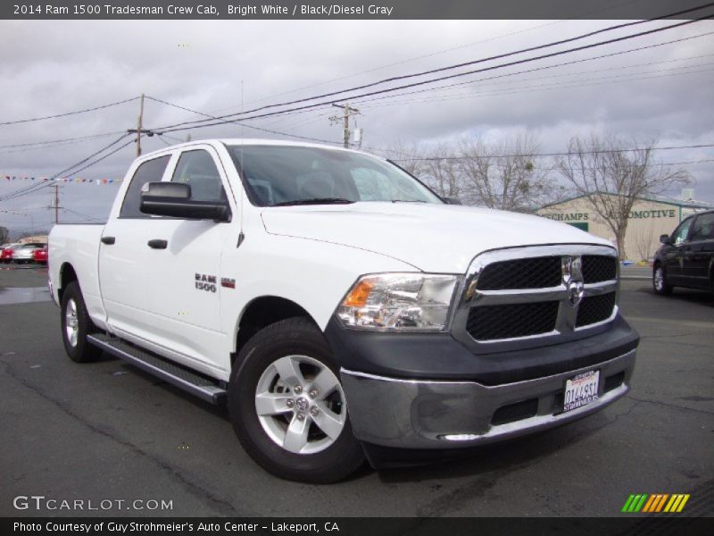 Bright White / Black/Diesel Gray 2014 Ram 1500 Tradesman Crew Cab
