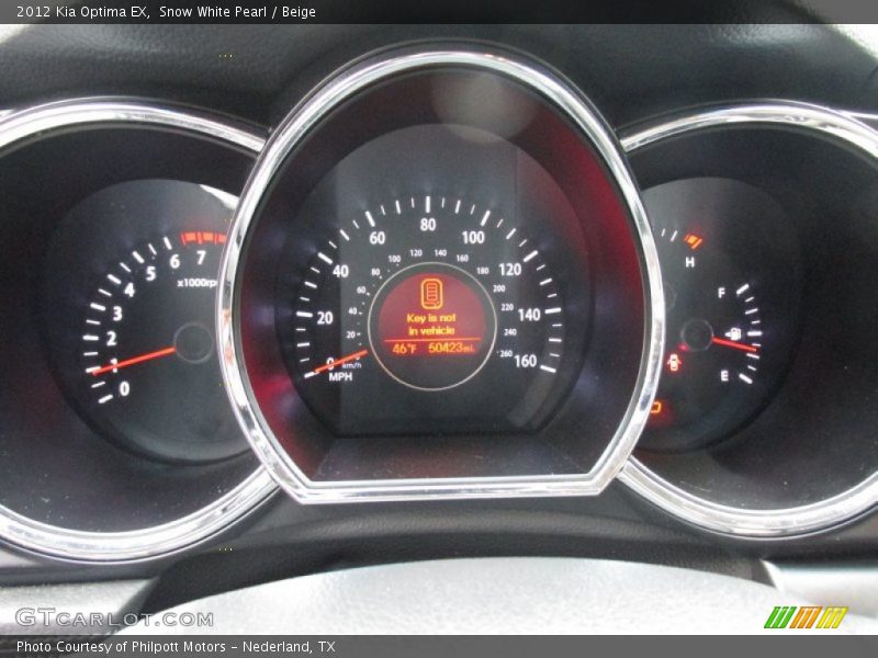 Snow White Pearl / Beige 2012 Kia Optima EX
