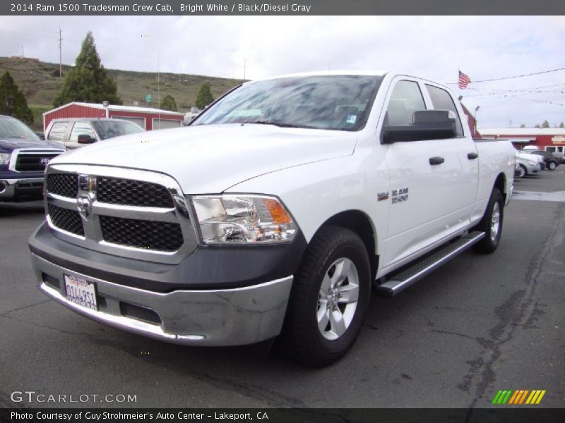 Bright White / Black/Diesel Gray 2014 Ram 1500 Tradesman Crew Cab