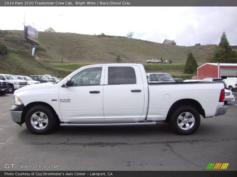 Bright White / Black/Diesel Gray 2014 Ram 1500 Tradesman Crew Cab