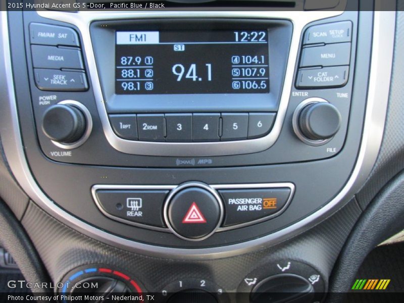 Audio System of 2015 Accent GS 5-Door