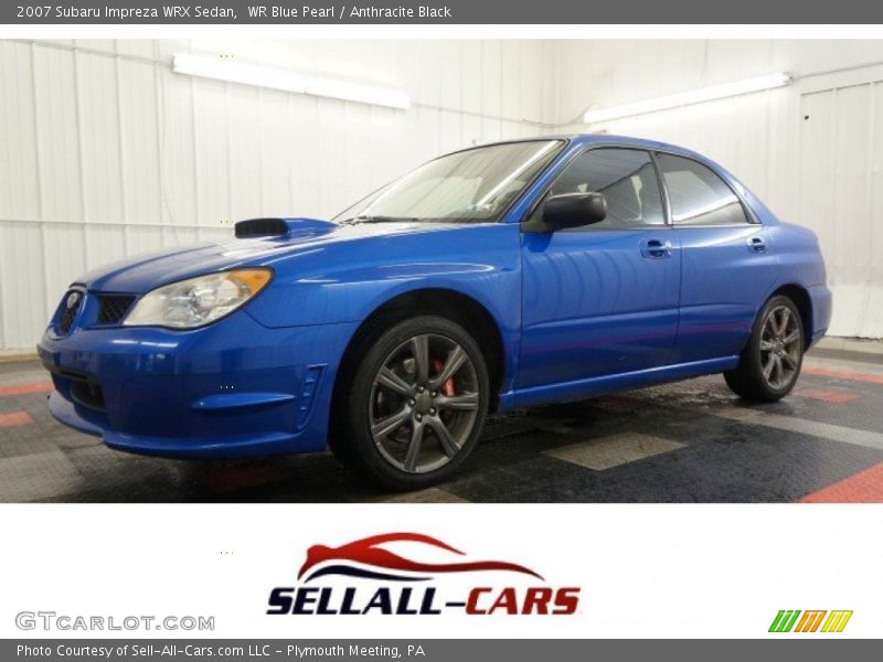 WR Blue Pearl / Anthracite Black 2007 Subaru Impreza WRX Sedan