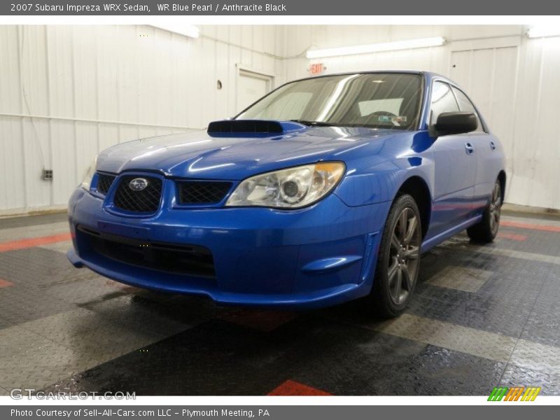WR Blue Pearl / Anthracite Black 2007 Subaru Impreza WRX Sedan