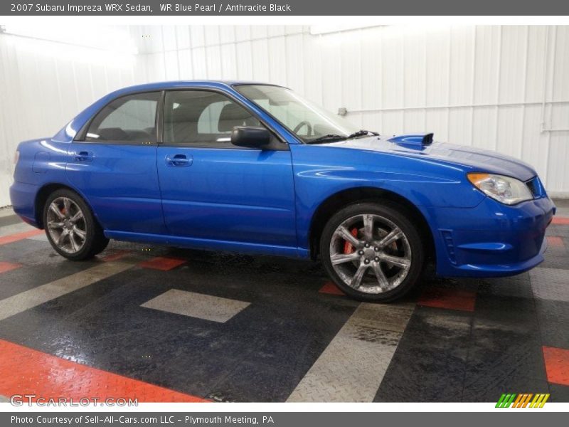 WR Blue Pearl / Anthracite Black 2007 Subaru Impreza WRX Sedan