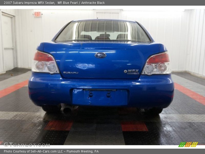 WR Blue Pearl / Anthracite Black 2007 Subaru Impreza WRX Sedan