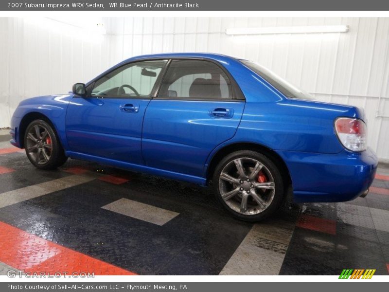WR Blue Pearl / Anthracite Black 2007 Subaru Impreza WRX Sedan