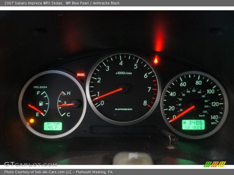  2007 Impreza WRX Sedan WRX Sedan Gauges