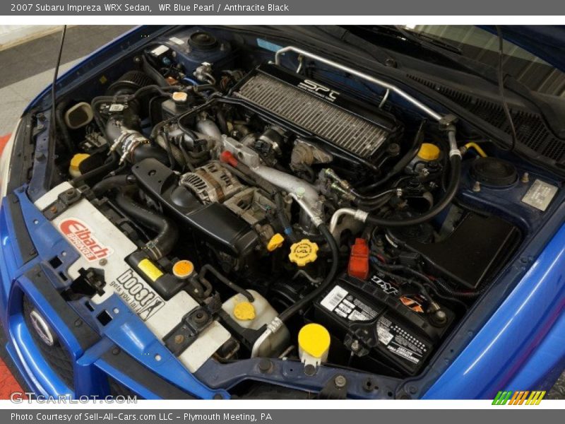 WR Blue Pearl / Anthracite Black 2007 Subaru Impreza WRX Sedan