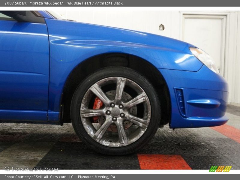WR Blue Pearl / Anthracite Black 2007 Subaru Impreza WRX Sedan