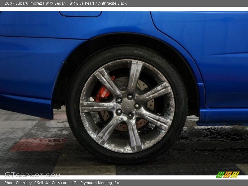 WR Blue Pearl / Anthracite Black 2007 Subaru Impreza WRX Sedan