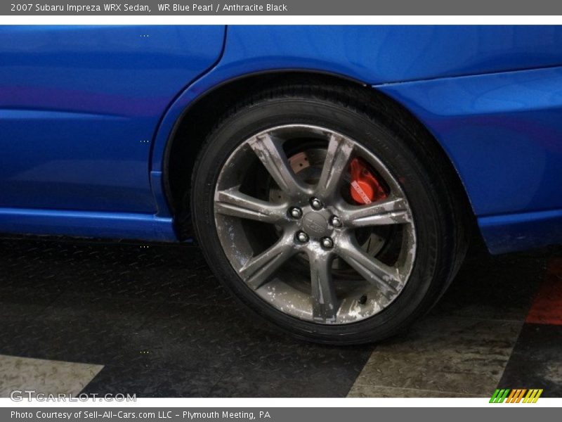 WR Blue Pearl / Anthracite Black 2007 Subaru Impreza WRX Sedan