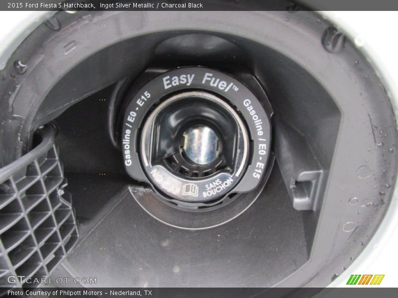 Ingot Silver Metallic / Charcoal Black 2015 Ford Fiesta S Hatchback