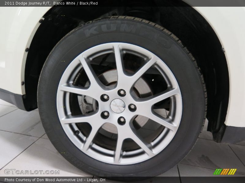 Bianco White / Black/Red 2011 Dodge Journey R/T