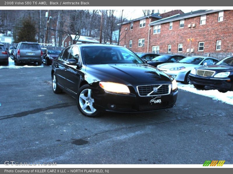 Black / Anthracite Black 2008 Volvo S80 T6 AWD