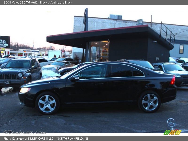 Black / Anthracite Black 2008 Volvo S80 T6 AWD
