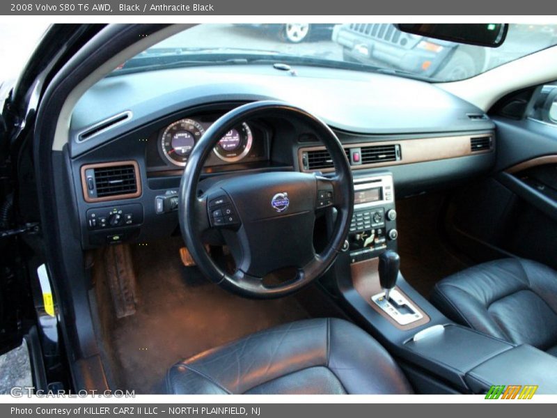 Black / Anthracite Black 2008 Volvo S80 T6 AWD