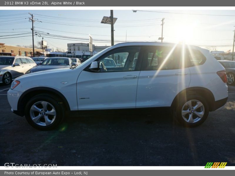Alpine White / Black 2012 BMW X3 xDrive 28i
