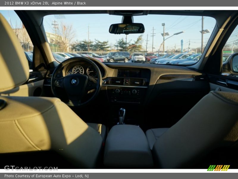 Alpine White / Black 2012 BMW X3 xDrive 28i