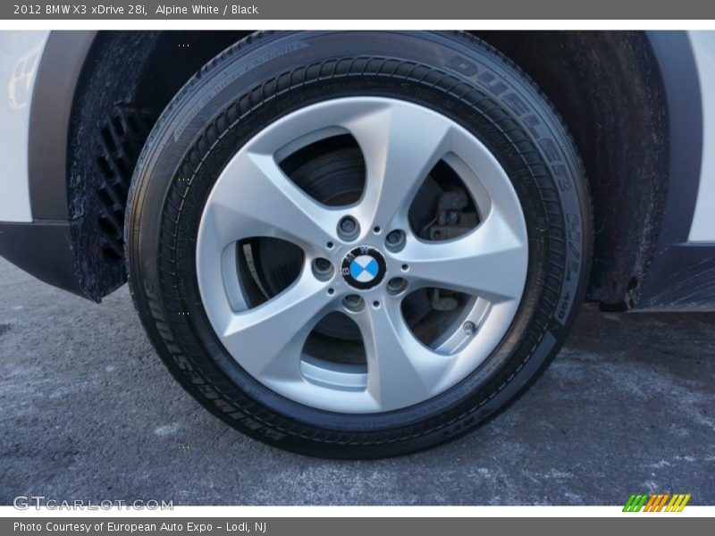 Alpine White / Black 2012 BMW X3 xDrive 28i