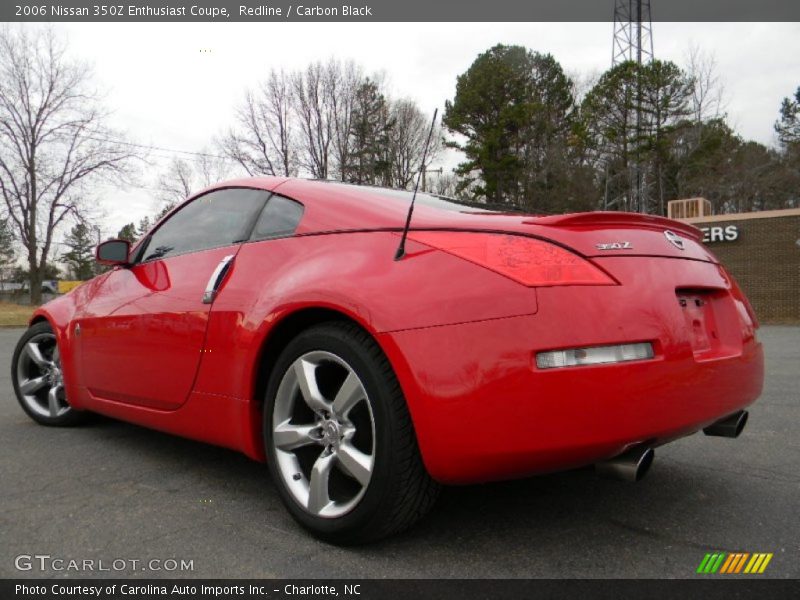 Redline / Carbon Black 2006 Nissan 350Z Enthusiast Coupe