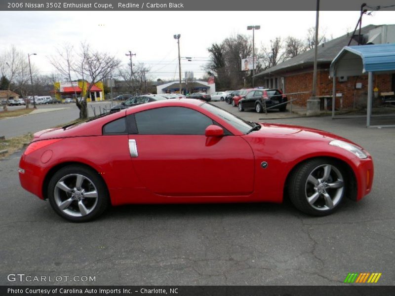 Redline / Carbon Black 2006 Nissan 350Z Enthusiast Coupe