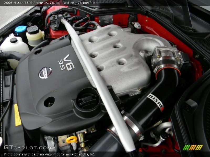 Redline / Carbon Black 2006 Nissan 350Z Enthusiast Coupe