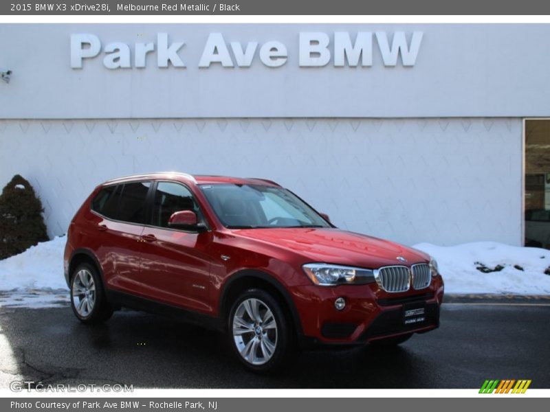 Melbourne Red Metallic / Black 2015 BMW X3 xDrive28i
