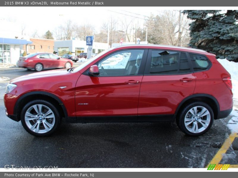 Melbourne Red Metallic / Black 2015 BMW X3 xDrive28i