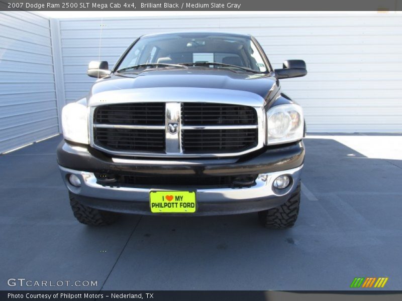 Brilliant Black / Medium Slate Gray 2007 Dodge Ram 2500 SLT Mega Cab 4x4