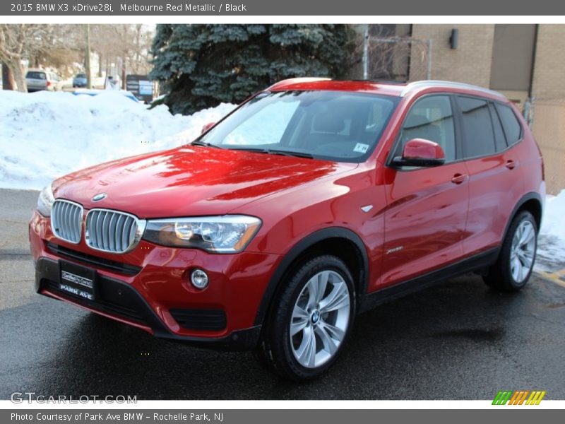 Melbourne Red Metallic / Black 2015 BMW X3 xDrive28i