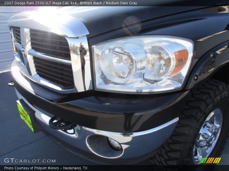 Brilliant Black / Medium Slate Gray 2007 Dodge Ram 2500 SLT Mega Cab 4x4