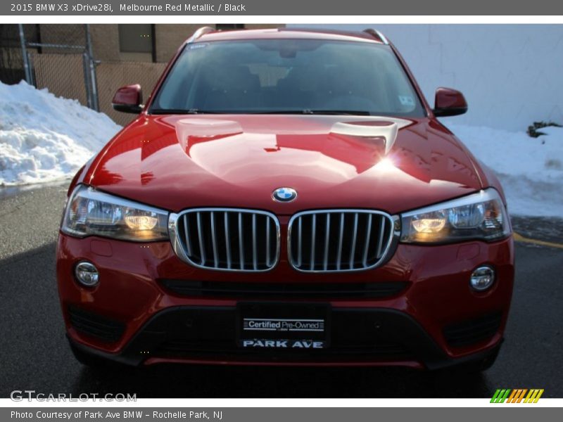 Melbourne Red Metallic / Black 2015 BMW X3 xDrive28i