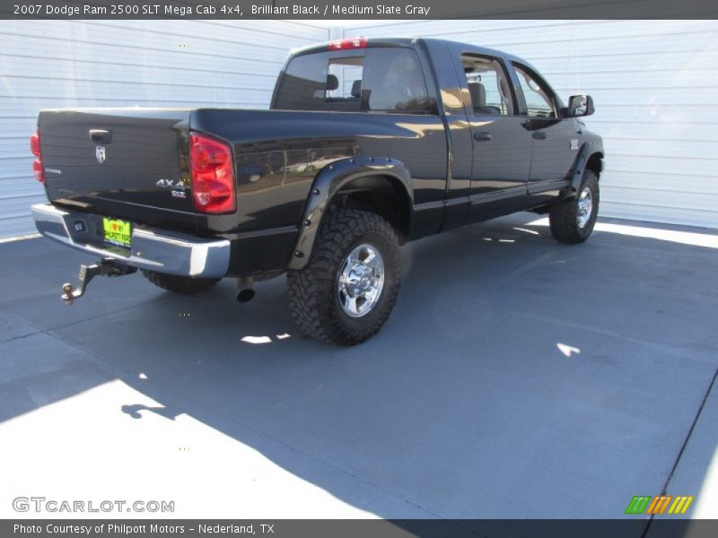 Brilliant Black / Medium Slate Gray 2007 Dodge Ram 2500 SLT Mega Cab 4x4