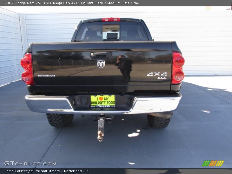 Brilliant Black / Medium Slate Gray 2007 Dodge Ram 2500 SLT Mega Cab 4x4
