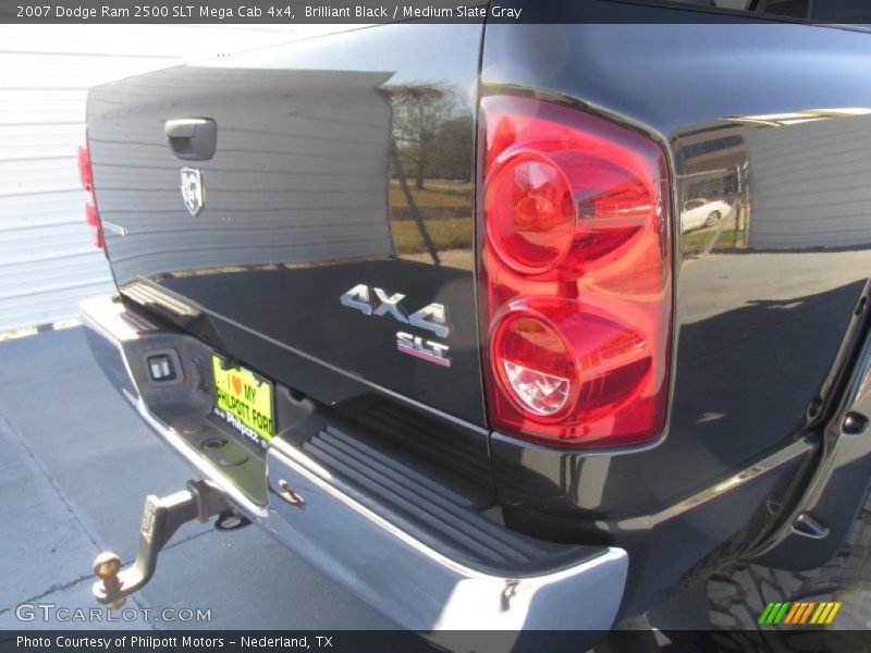 Brilliant Black / Medium Slate Gray 2007 Dodge Ram 2500 SLT Mega Cab 4x4
